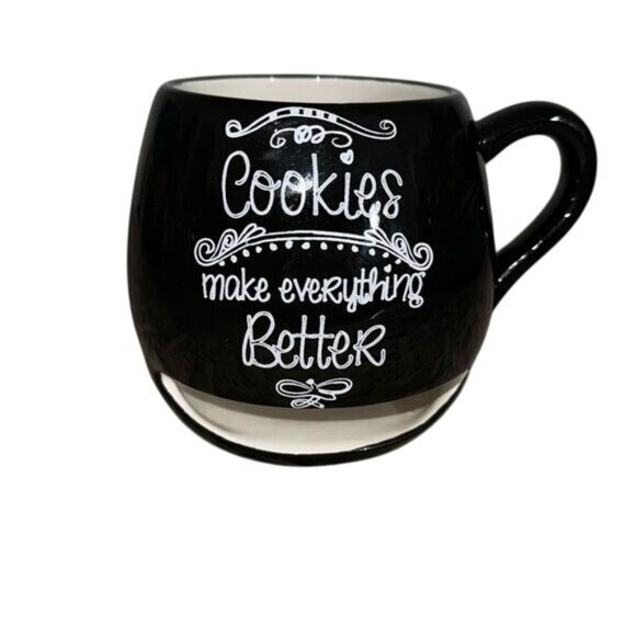 Avon Other - Cookies Make Everything Better Black Ceramic Mug